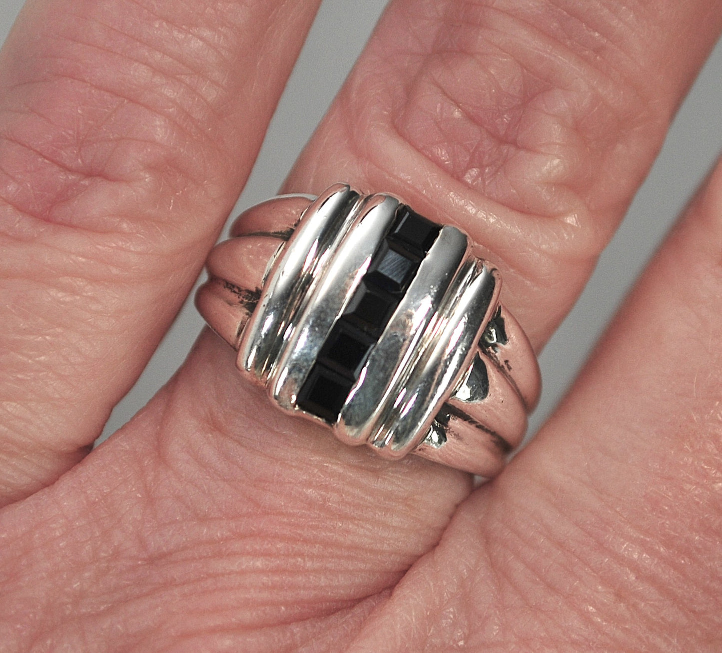 Designer 925 Sterling Silver Sapphire Ring