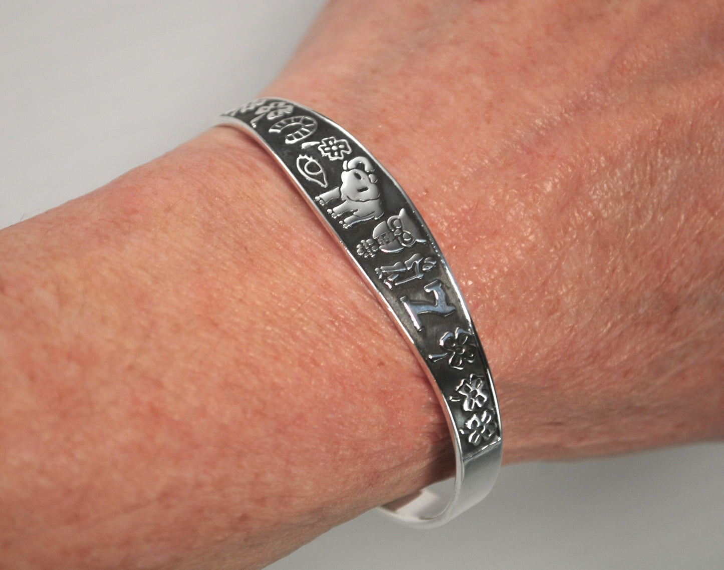 Sterling Silver Lucky Cuff Bracelet