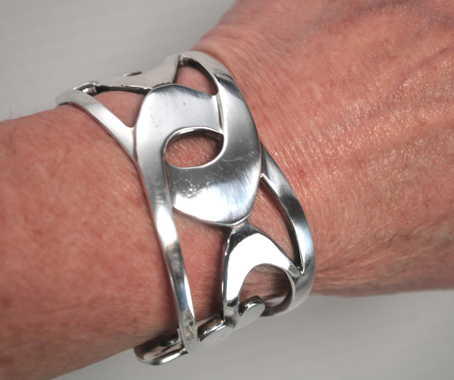 Winterthur Wide Sterling Silver Cuff Bracelet