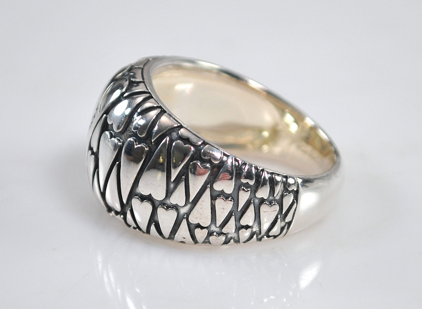 Franco Pianegonda Sterling Silver Heart Ring