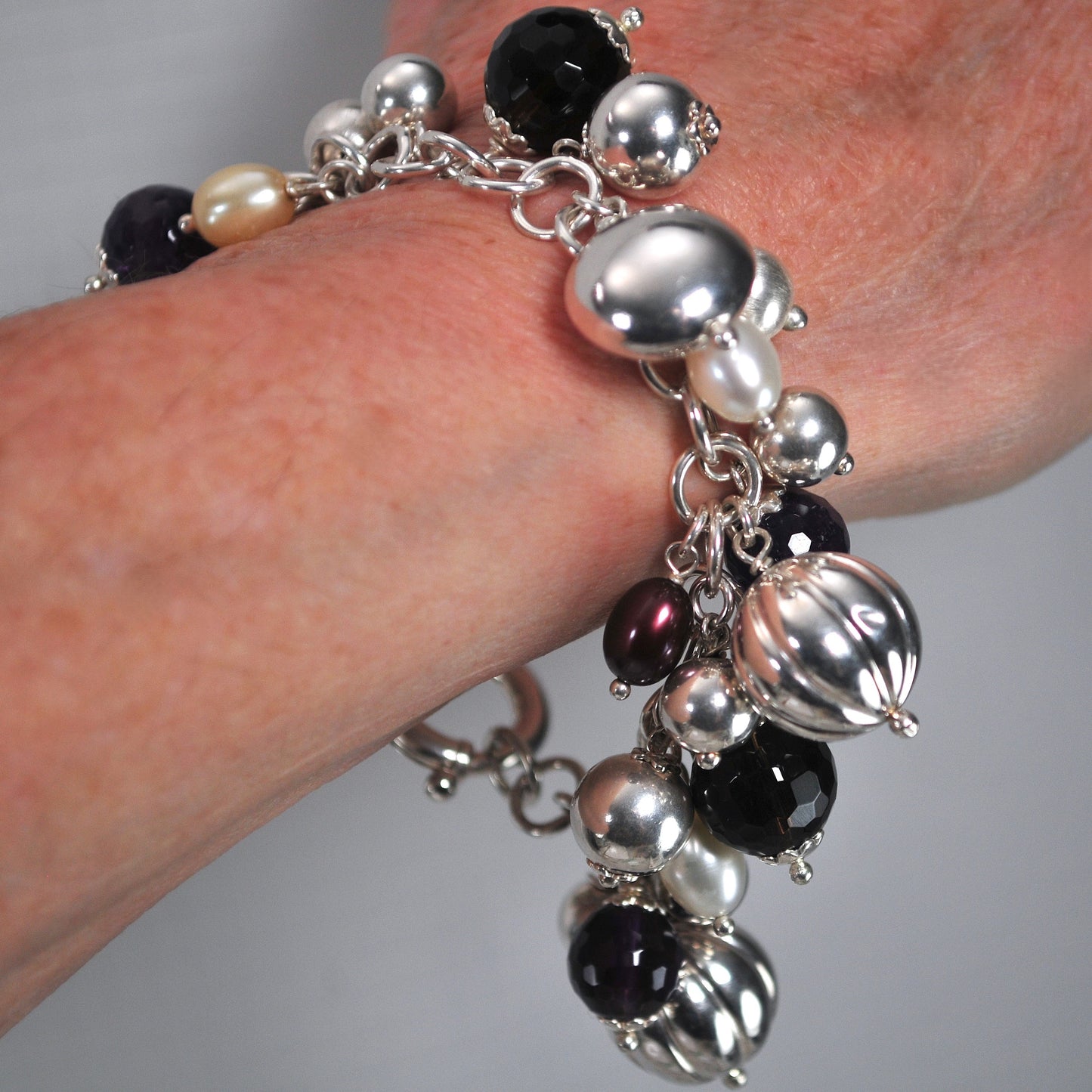 925 Milor Italy Cha Cha Charm Bracelet