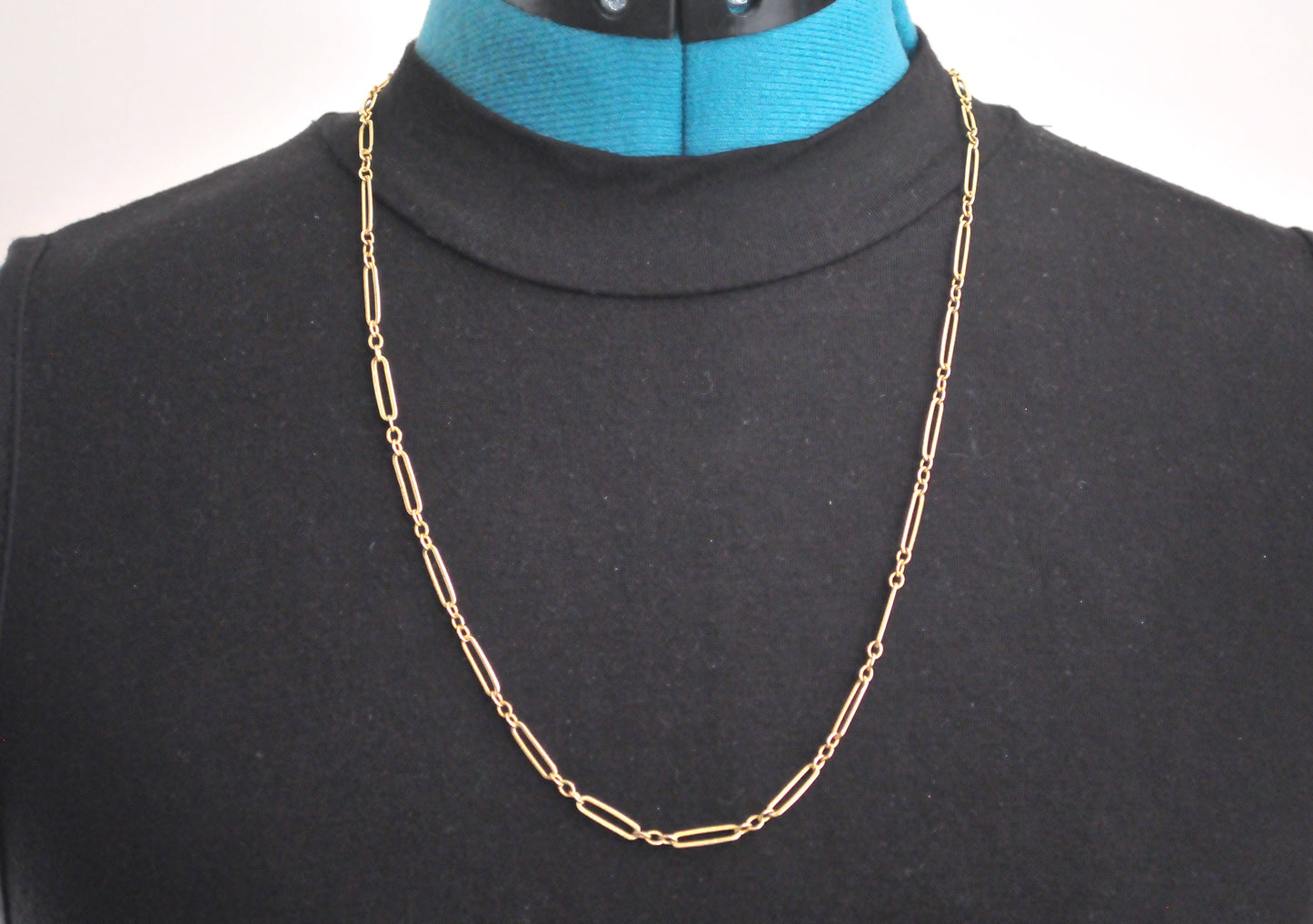 Vintage Designer 3.5mm Gold Filled Chain Necklace