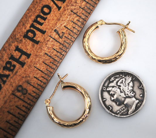 10K Gold Hoop Earrings