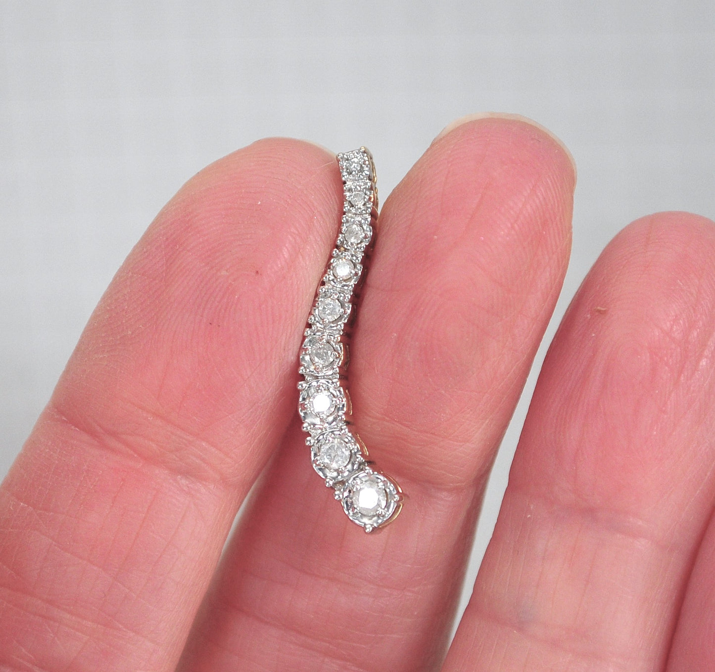 10K Gold Diamond Journey Pendant