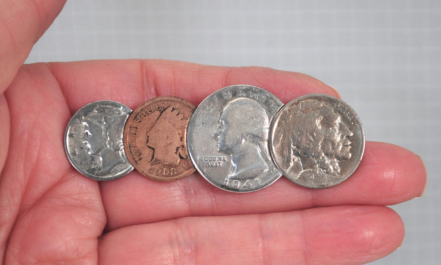 Vintage Coin Tie bar