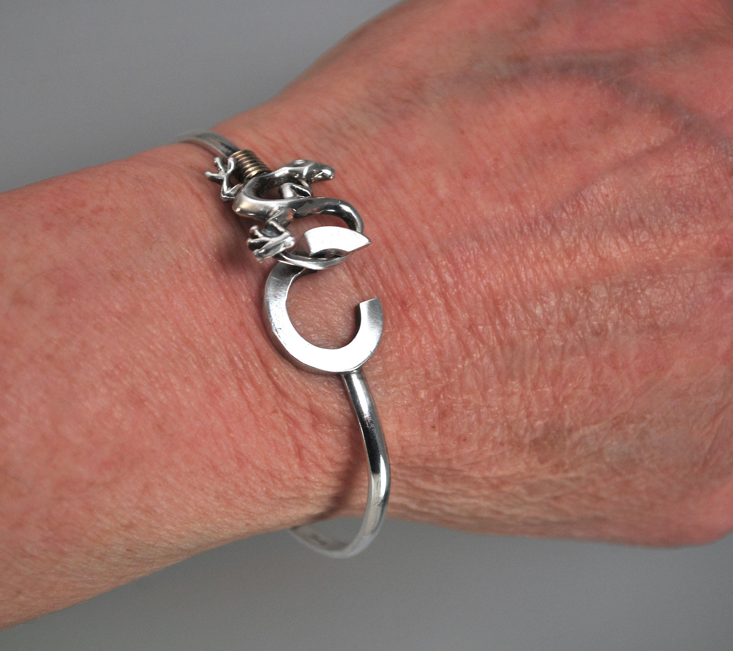 St. Croix Sterling Silver 14K Gold Island Hook Bracelet