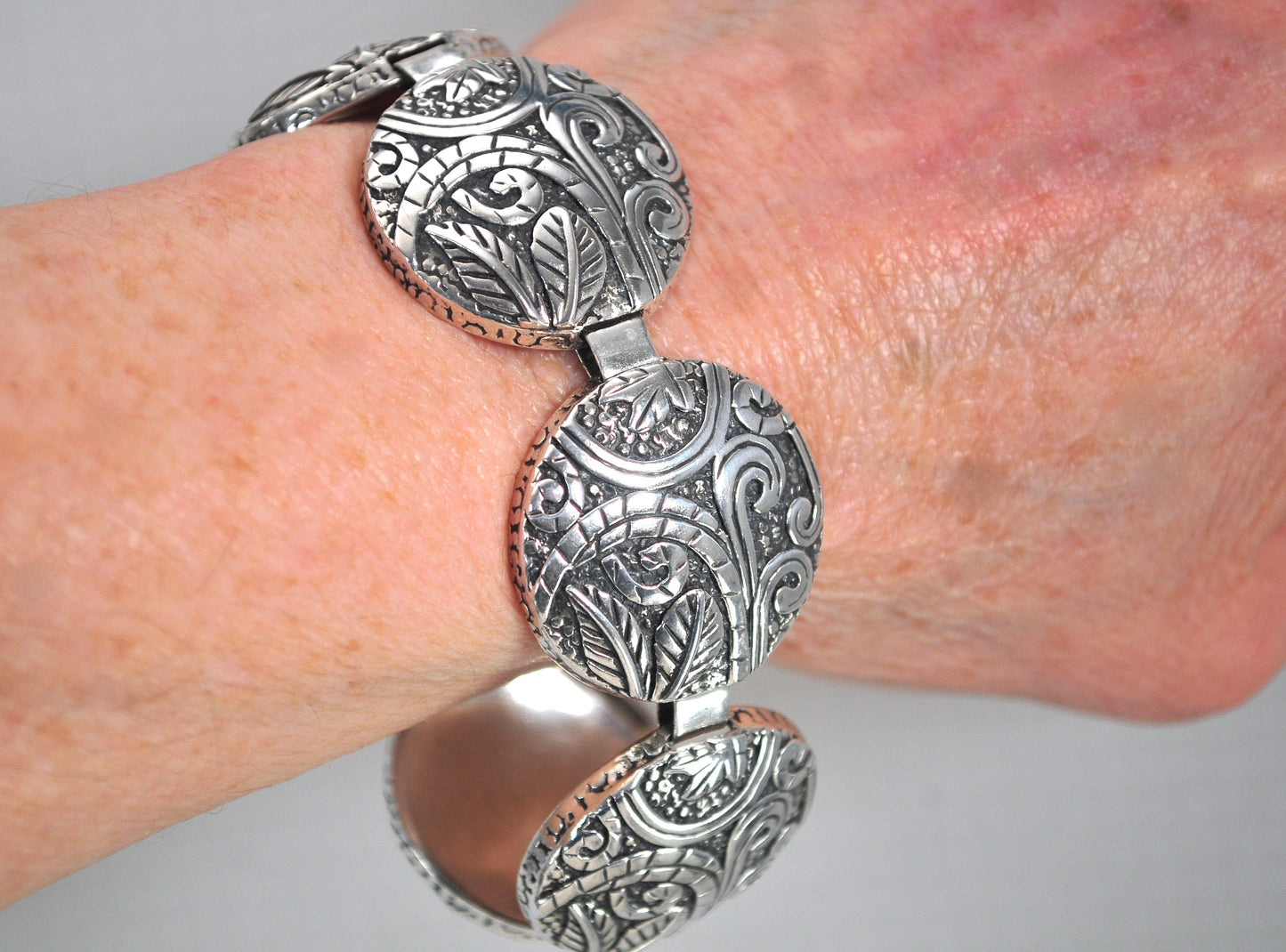 Silpada Sterling Silver Ancient Scroll Bracelet