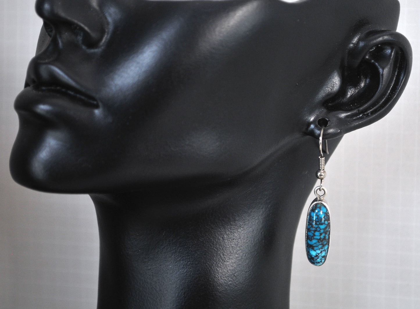 READ DESCRIPTION - Sterling Silver Turquoise Earrings