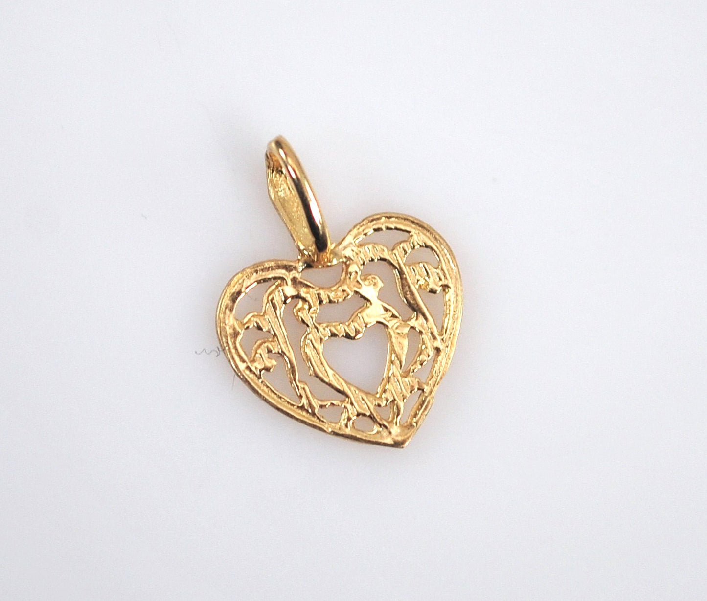TINY Michael Anthony 14K Gold Heart Pendant