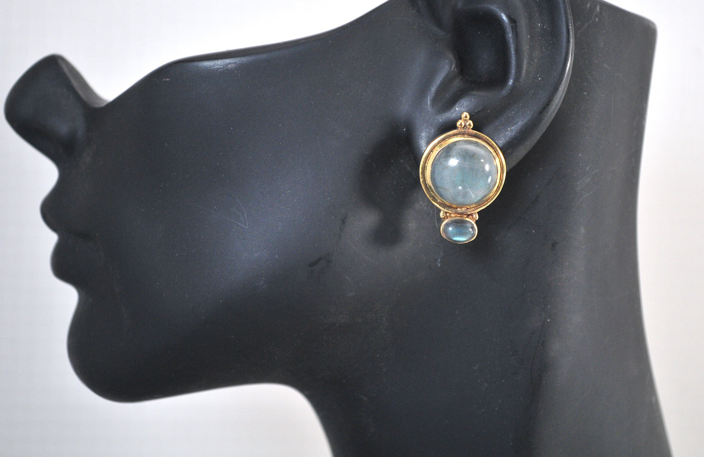 Julie Voss GOLD TONE Labradorite Earrings