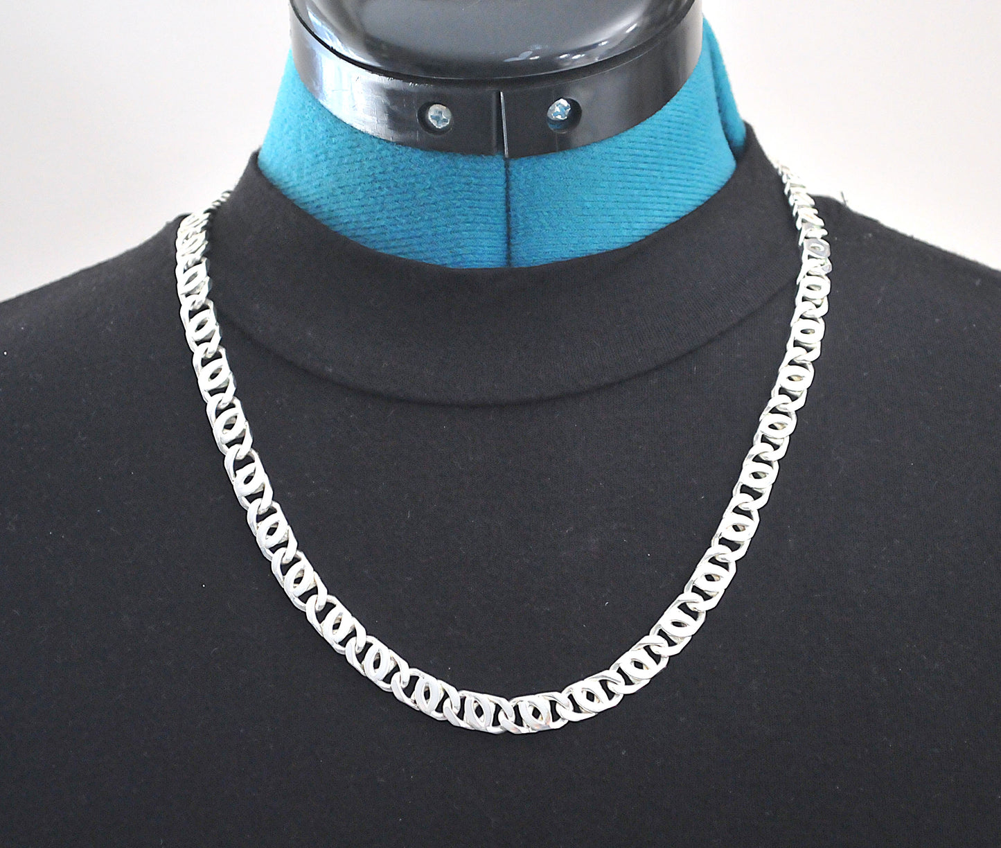 Heavy Taxco 925 Sterling Silver Chain Necklace