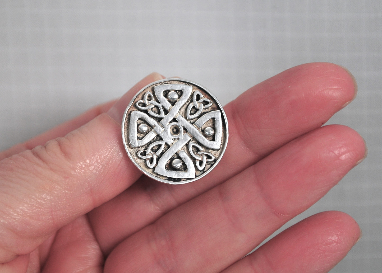 Sterling Silver Celtic Knot Medallion Pendant