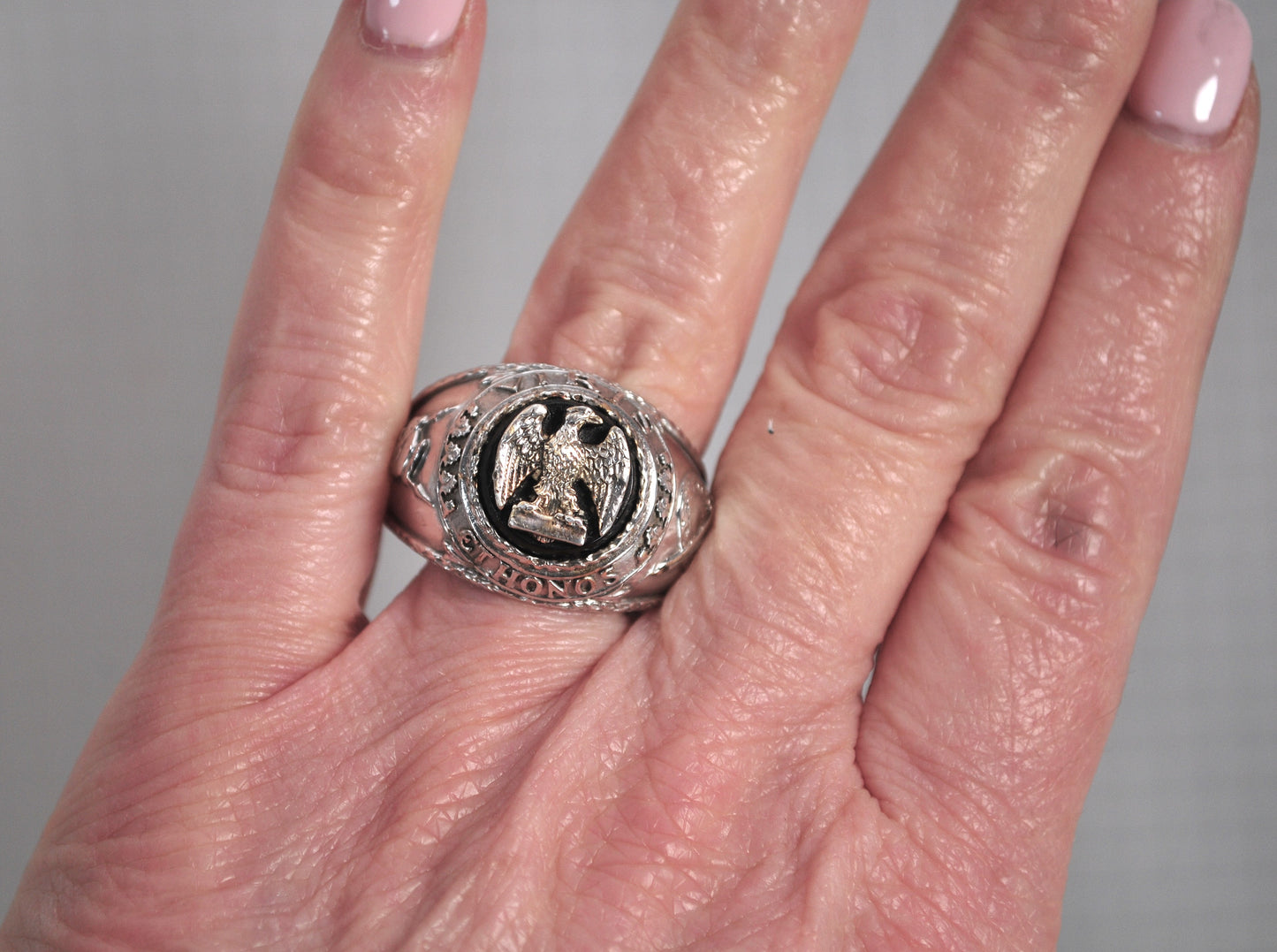 Franklin Mint Sterling Silver Eagle Ring