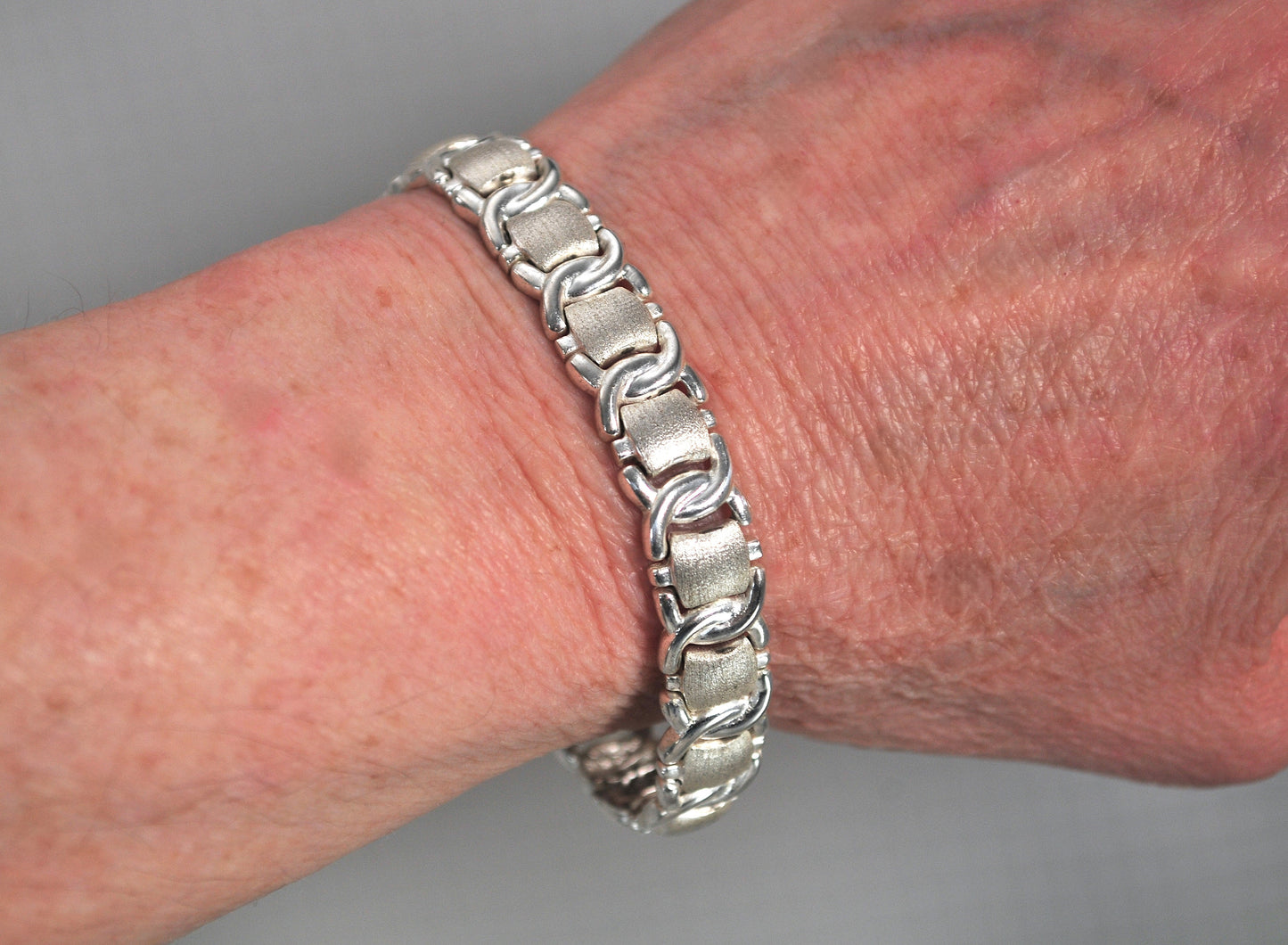 925 Sterling Silver Textured Bracelet