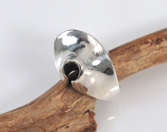 Taxco Heavy Abstract Sterling Silver Ring