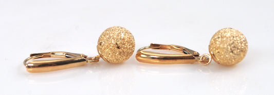 Jacmel Mauritius 14K Gold Ball Dangle Earrings