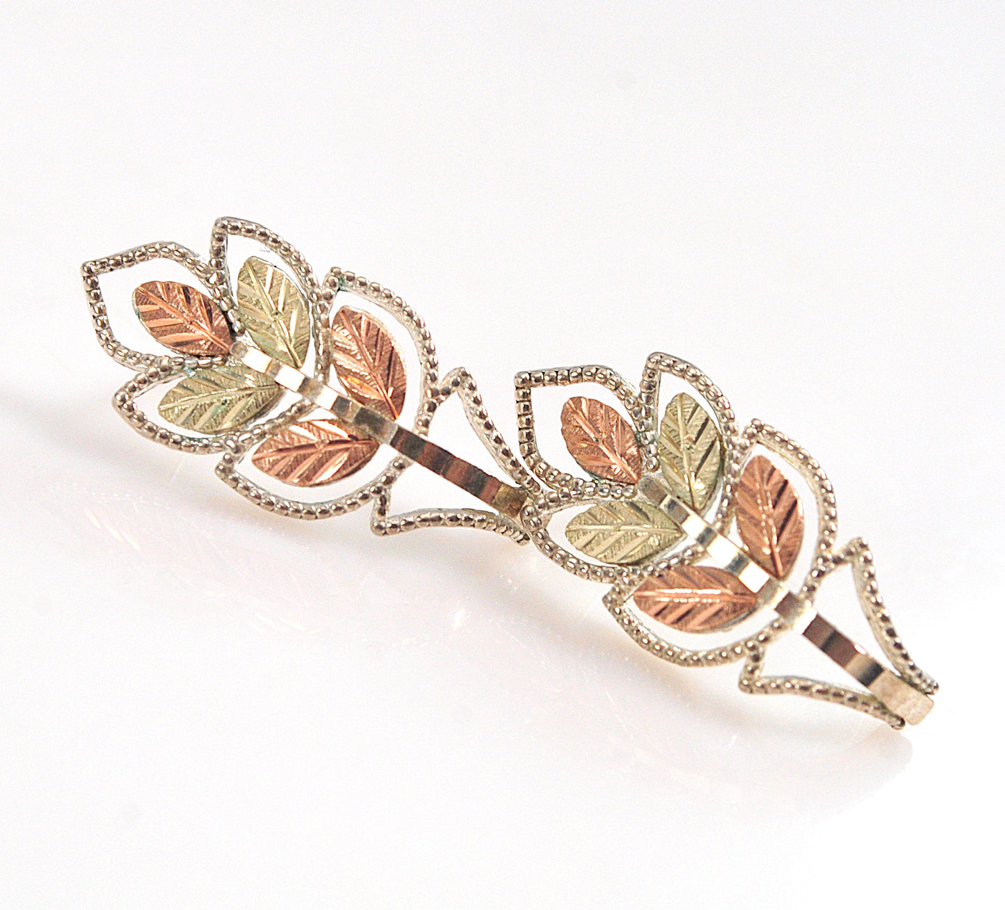 Coleman Black Hills Sterling Silver 12K Gold Leaf Earrings
