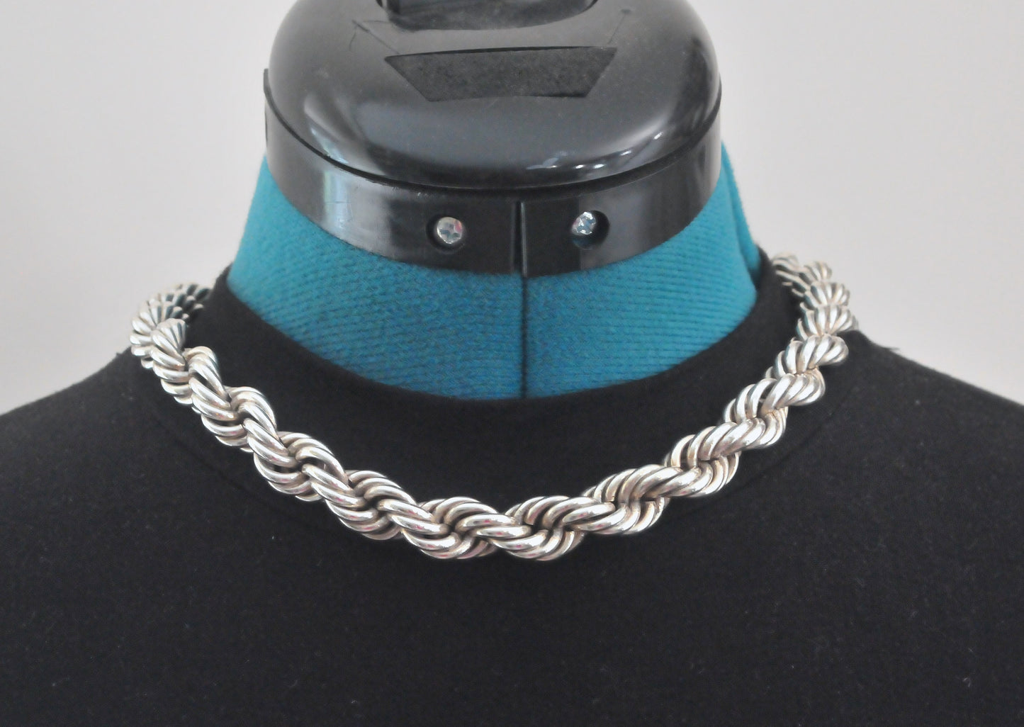 HEAVY Vintage Taxco Juan Sandoval Vázquez Rope Necklace, 130 Grams