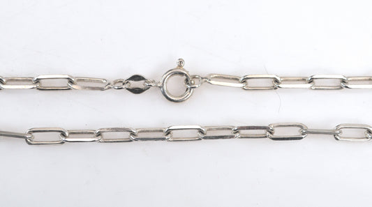 Sterling Silver Paperclip Link Necklace