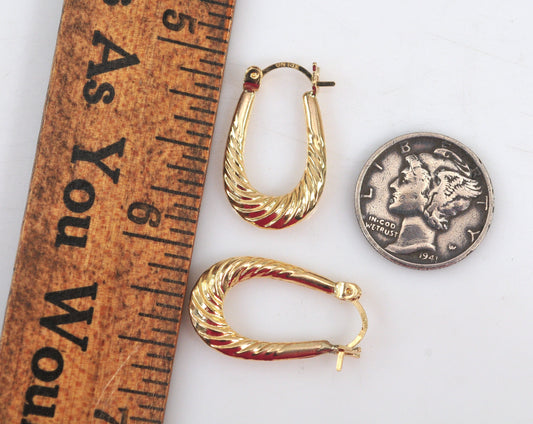 14K Gold Hoop Earrings