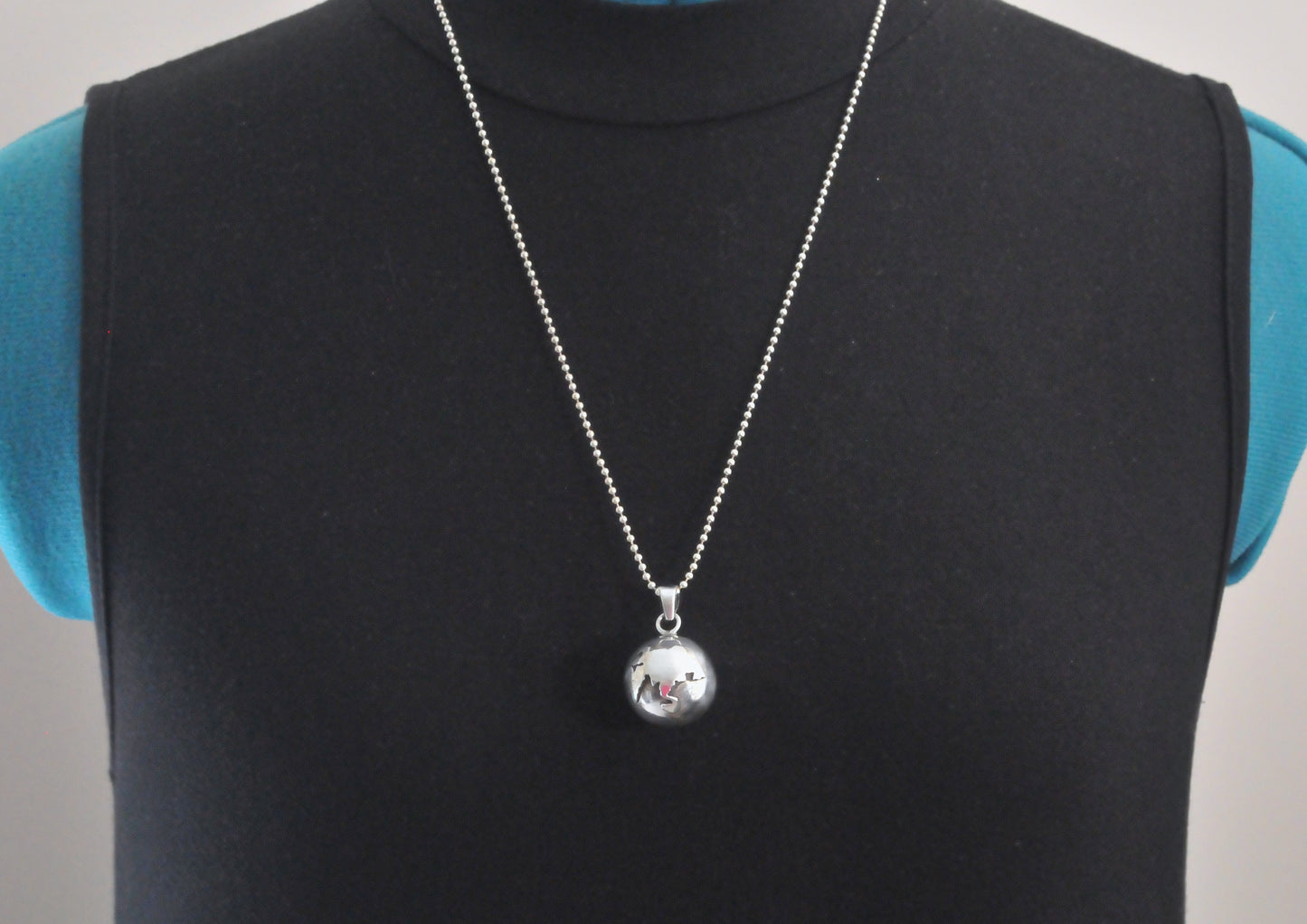 Sterling Silver Harmony Ball Pendant Necklace
