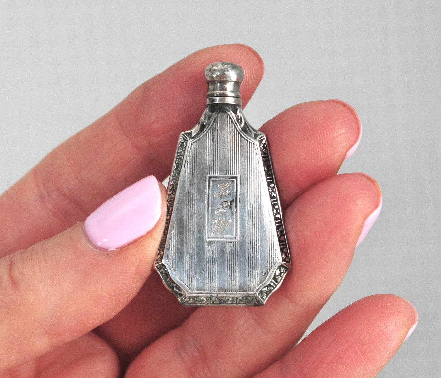 Art Deco Sterling Silver Perfume Bottle