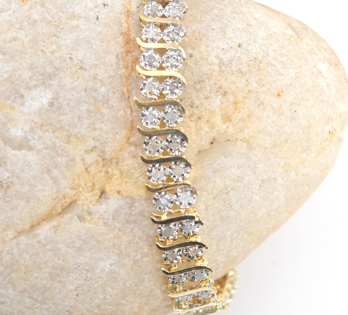 10K Gold Diamond Tennis Bracelet