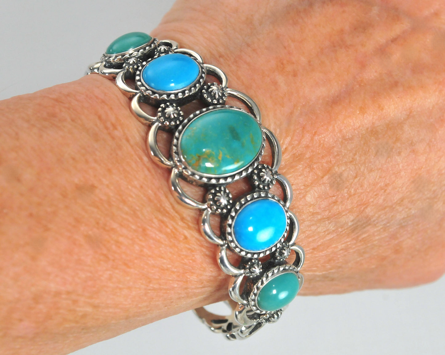 Carolyn Pollack Relios Sterling Silver Turquoise Cuff Bracelet