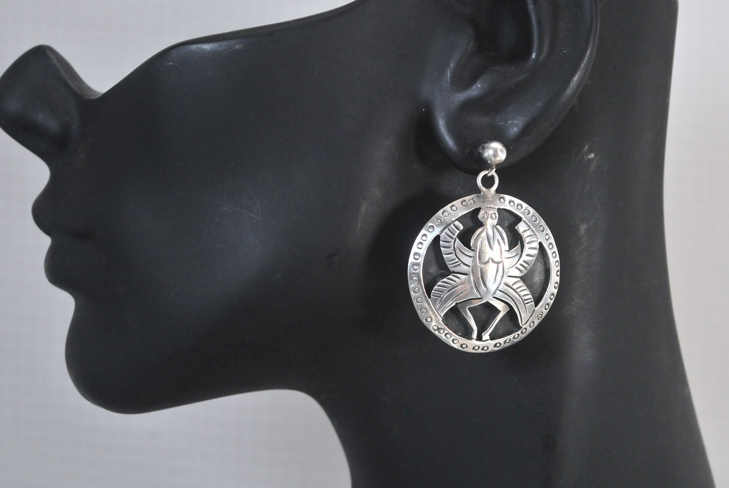 Statement Sterling Silver 925 Mexico Earrings