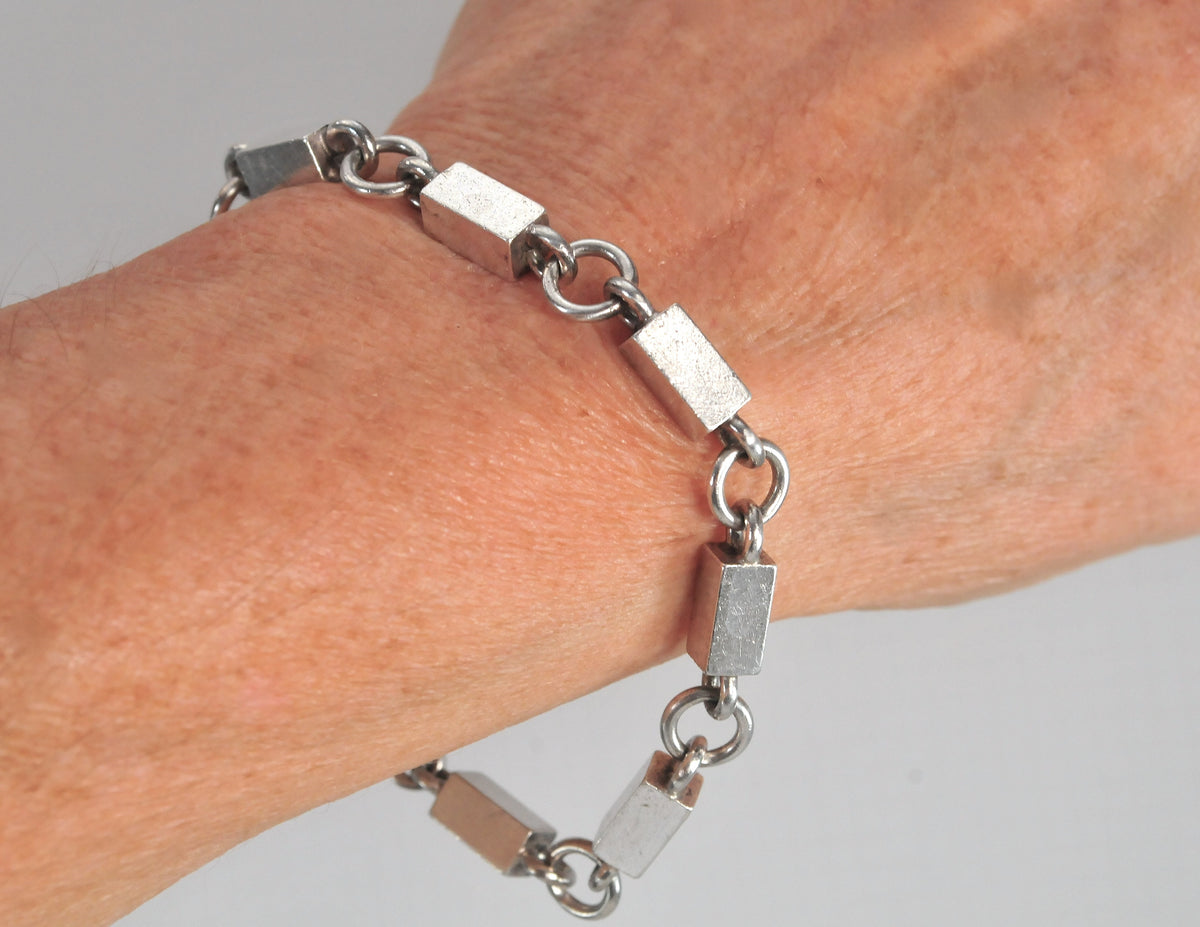 Wiwen Nilsson Handwrought Sterling Silver Geometric Bracelet