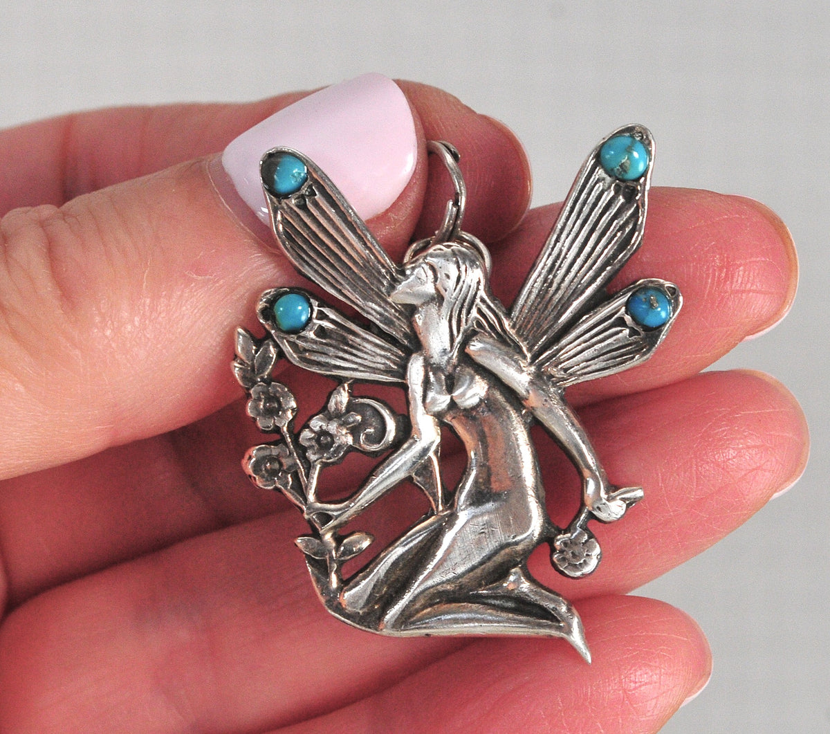 Sterling Silver Fairy Pendant