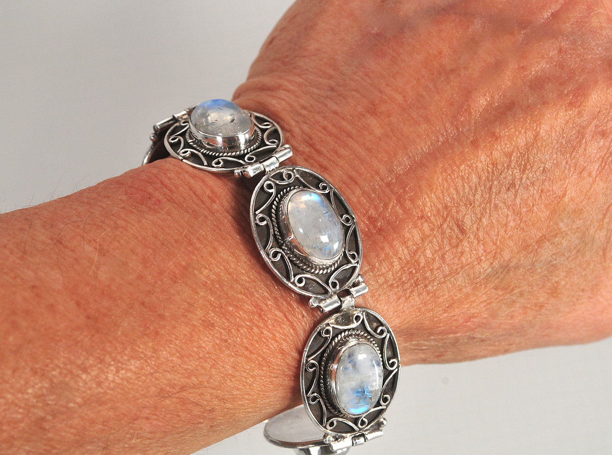 Sterling Silver Labradorite Bracelet