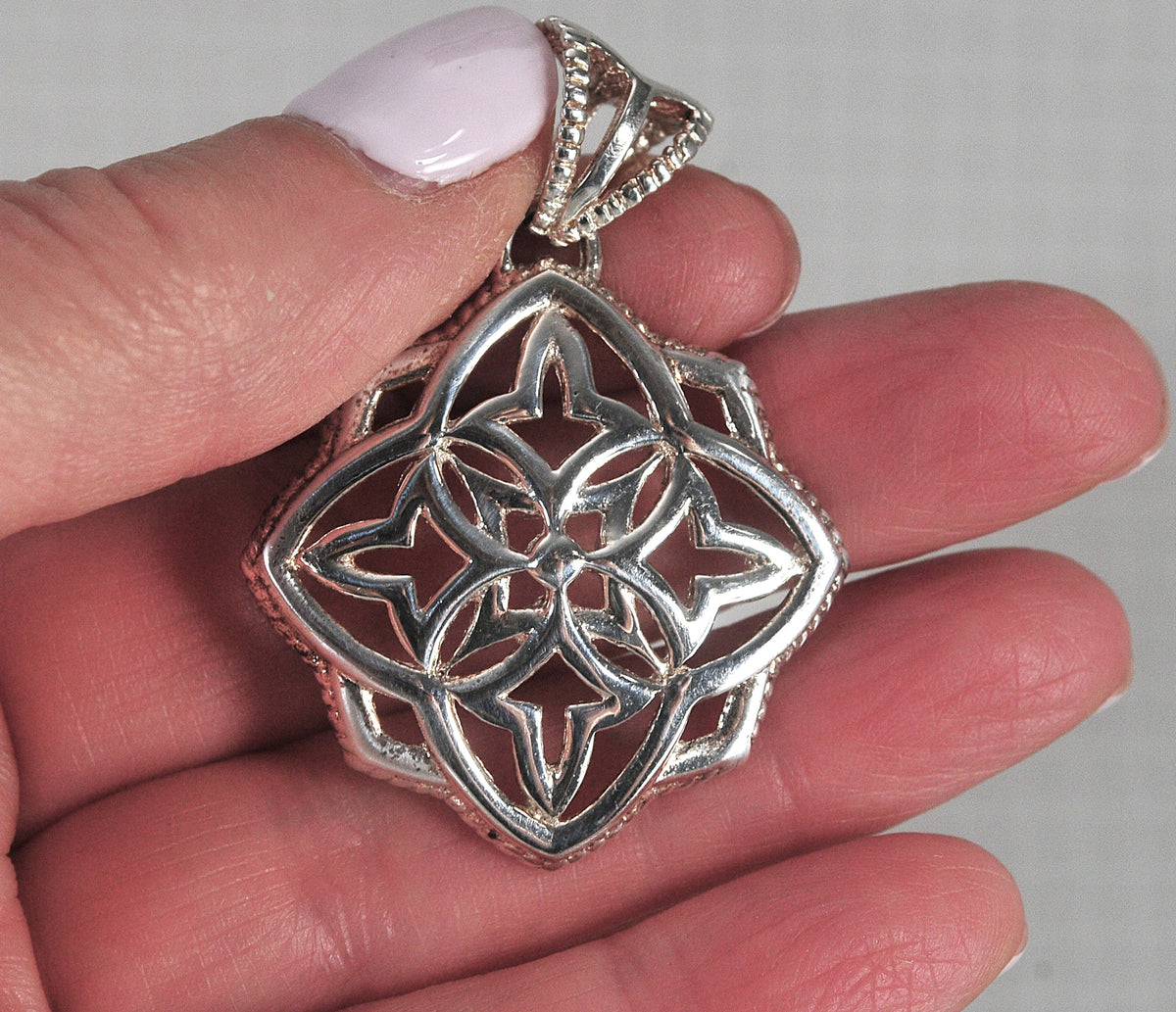 Milor 925 Italy Sterling Silver Snowflake Pendant
