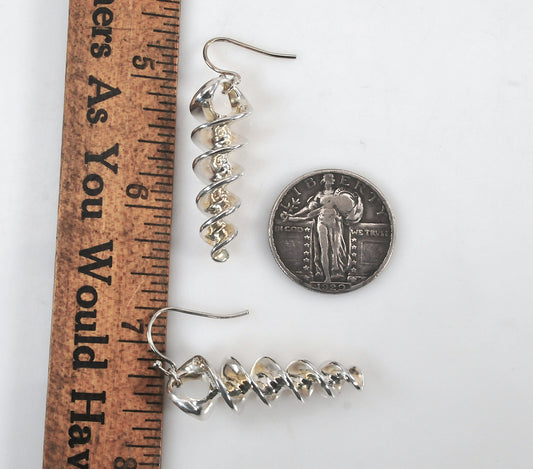 Robert Lee Morris Sterling Silver The Screw Earrings