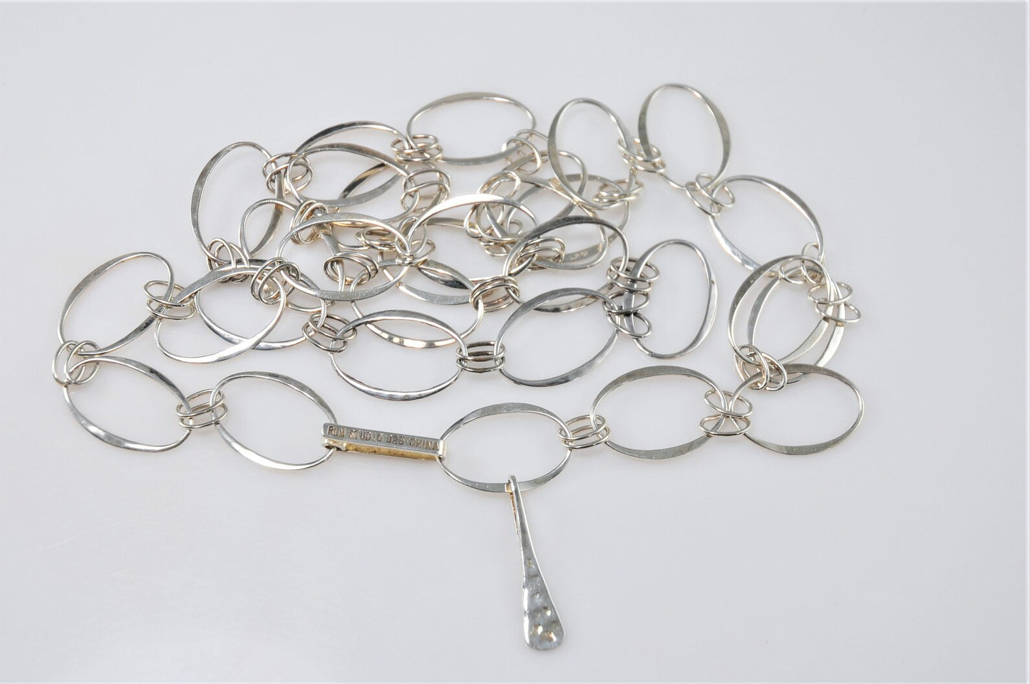 RLM Studio Hammered Link Sterling Silver Necklace