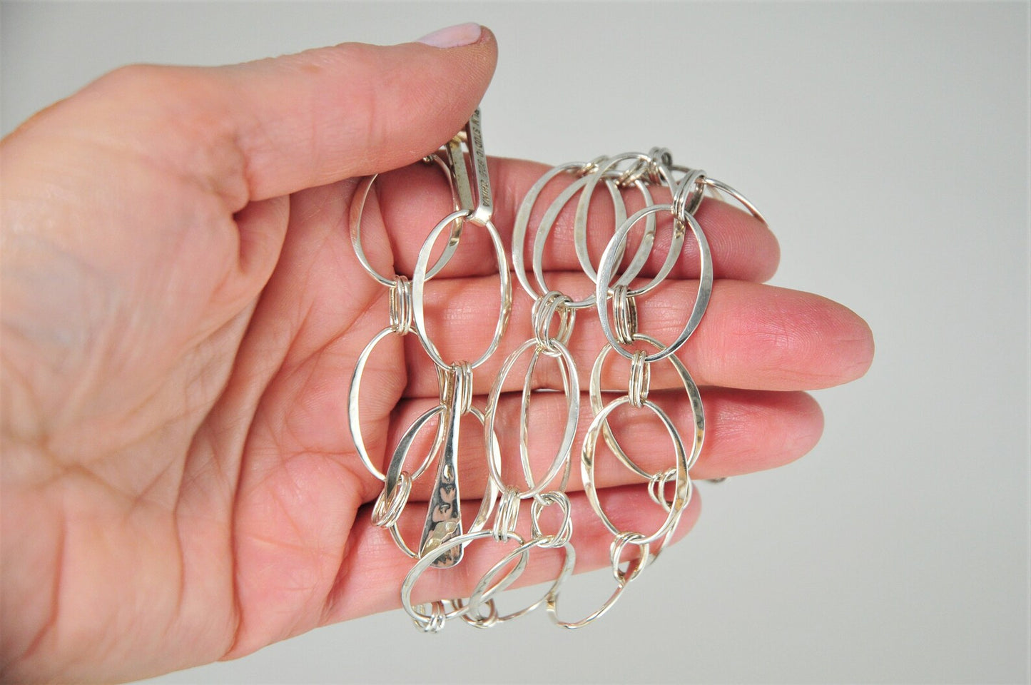 RLM Studio Hammered Link Sterling Silver Necklace