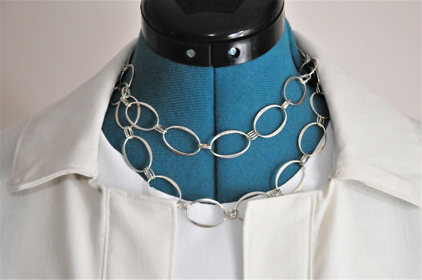 RLM Studio Hammered Link Sterling Silver Necklace