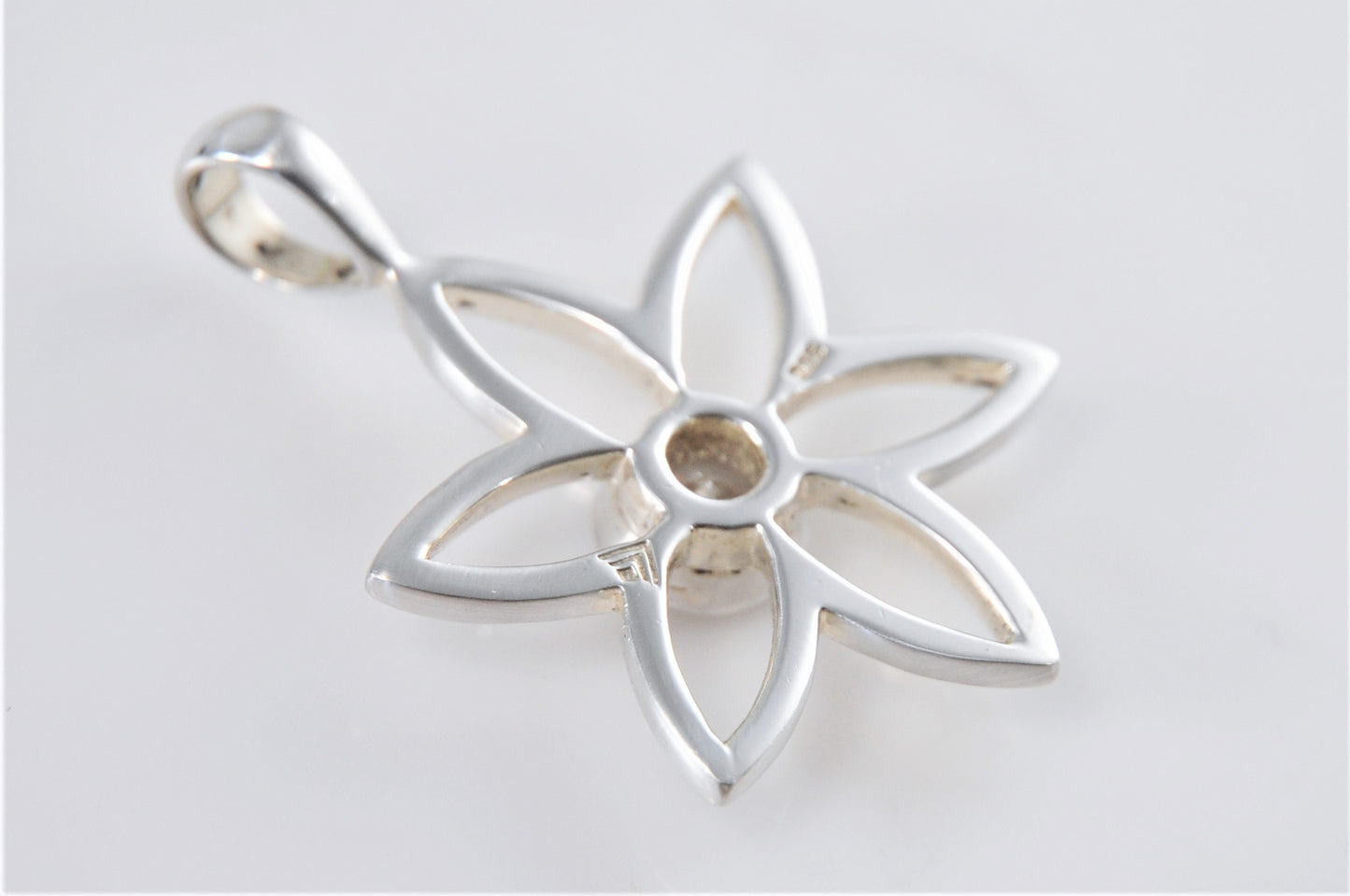 Silpada Sterling Silver CZ Flower Pendant