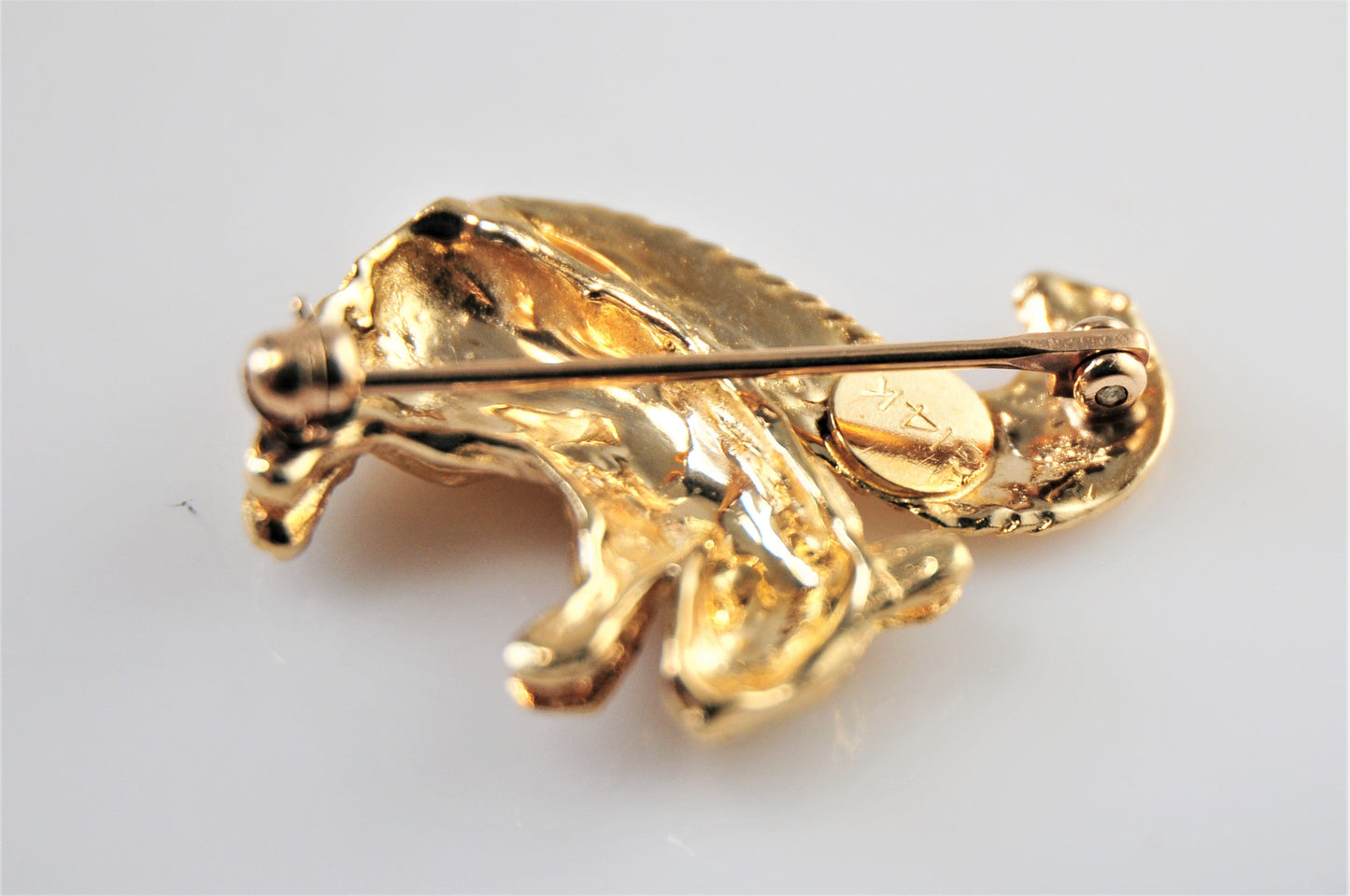 14K Gold Squirrel Brooch Pin