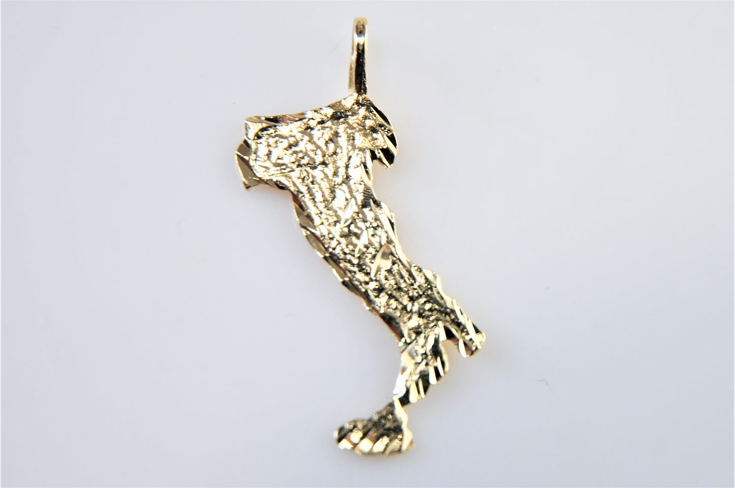 14K Gold Boot of Italy Charm Pendant