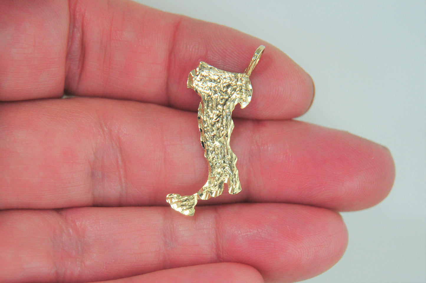 14K Gold Boot of Italy Charm Pendant