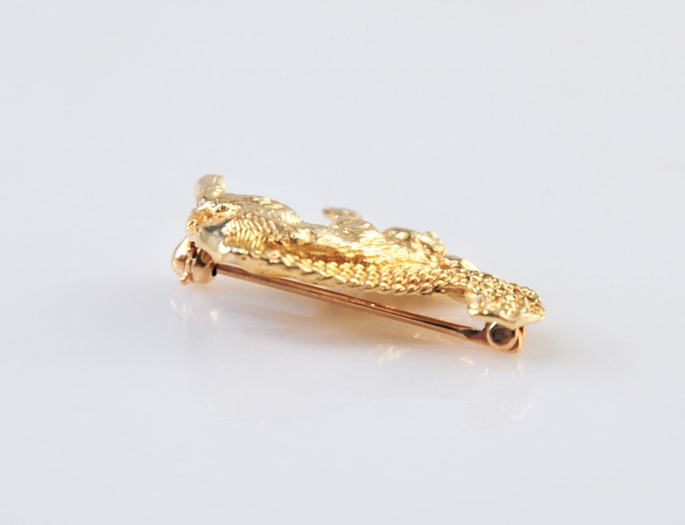 14K Gold Squirrel Brooch Pin