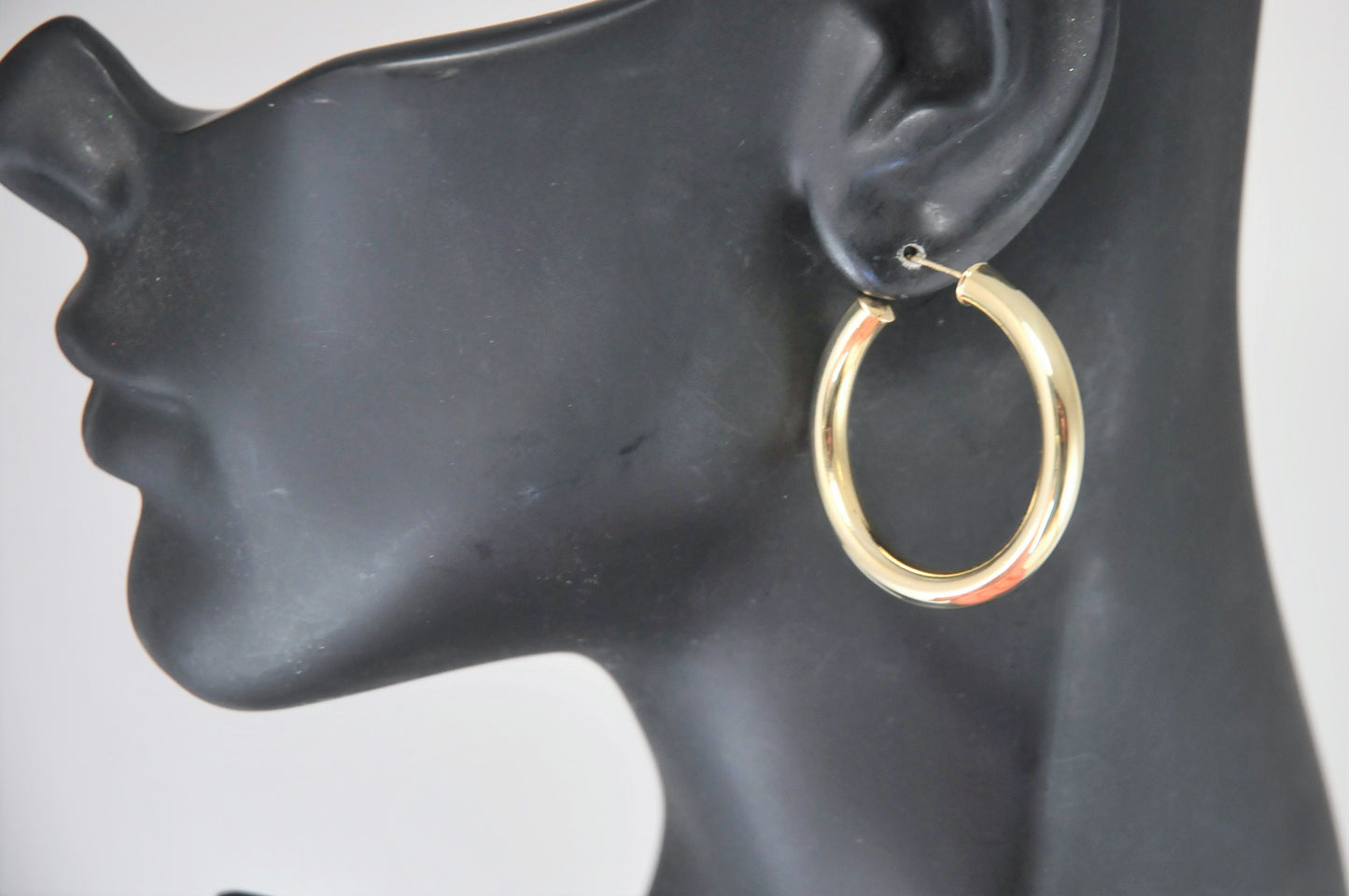 Large and Chunky 14K Gold Hoop Earrings