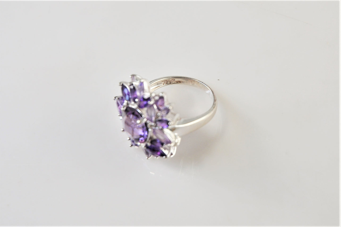 Ross Simons Sterling Silver Amethyst Flower Ring