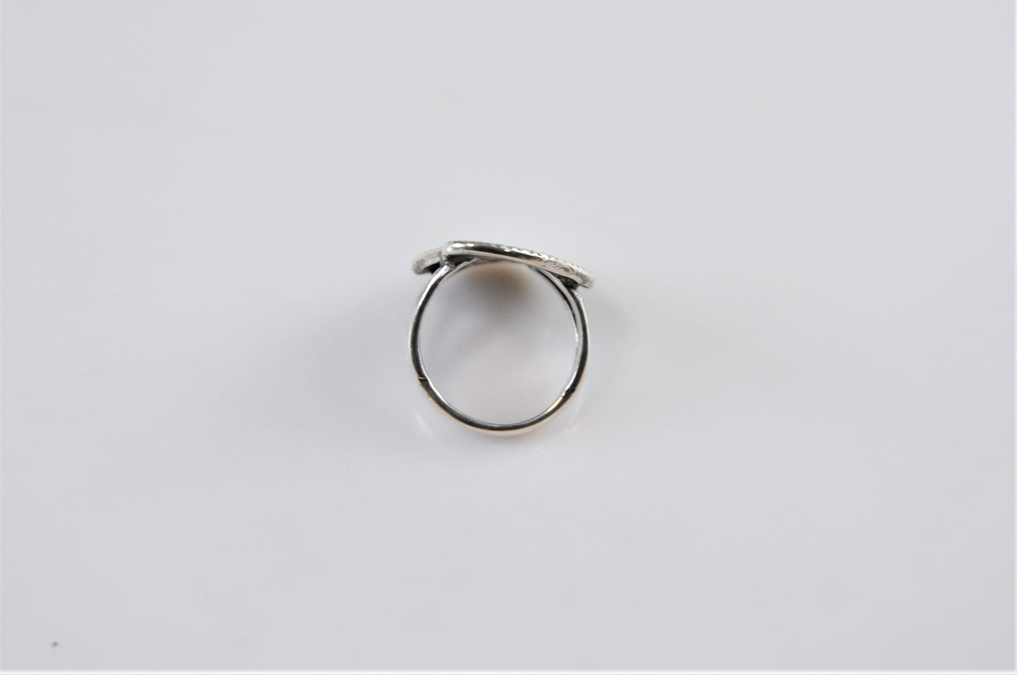 Signed Sterling Floral Floral Paisley Ring