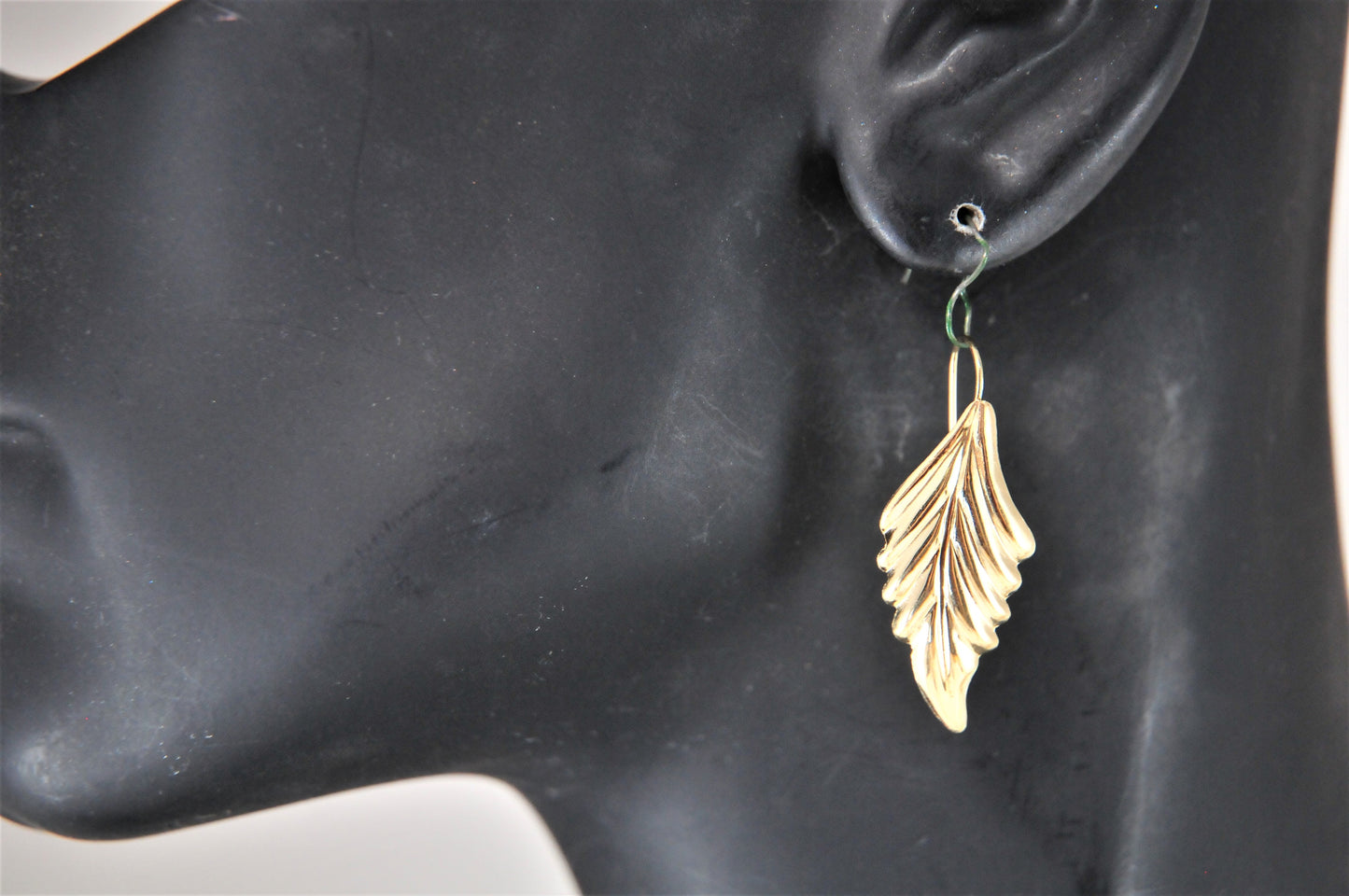 14K Gold Leaf Earrings