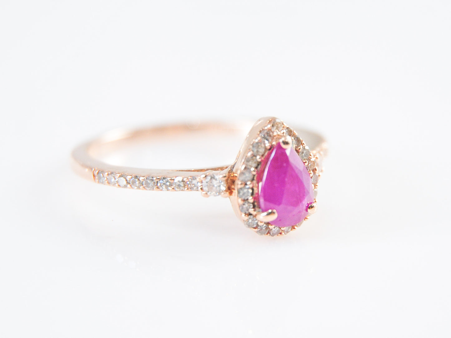 Designer 14K Gold Ruby Diamond Ring