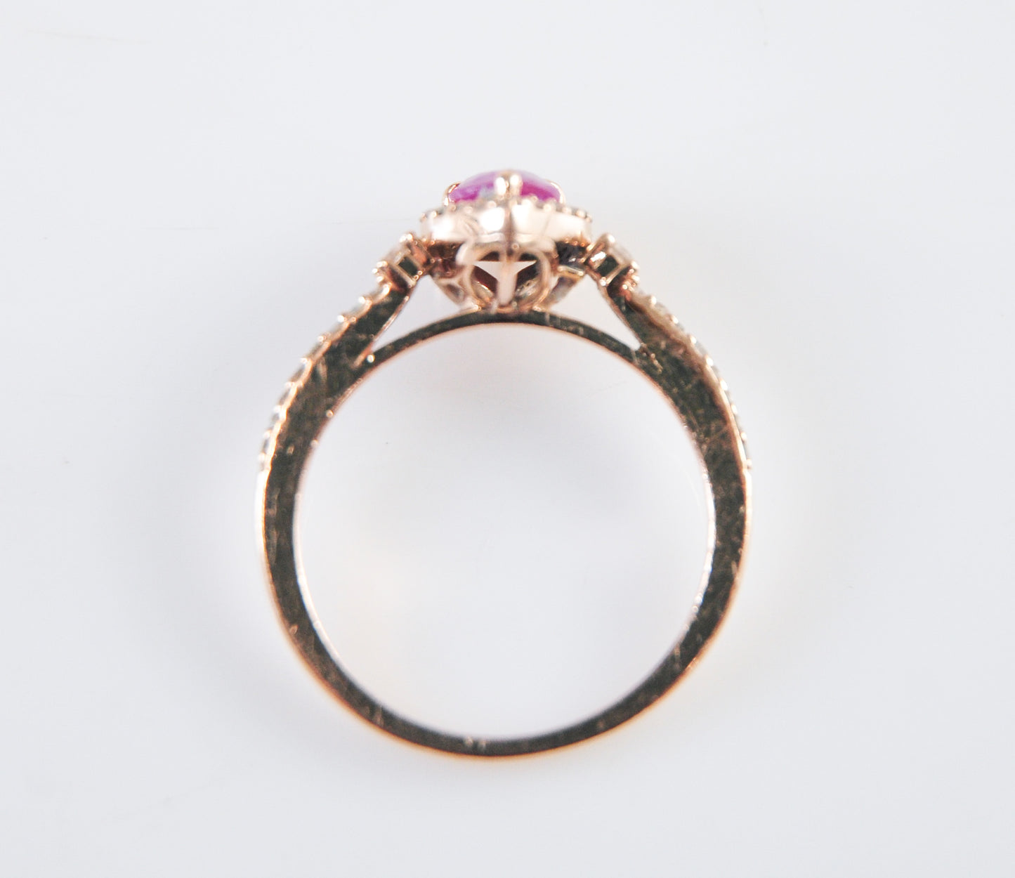 Designer 14K Gold Ruby Diamond Ring