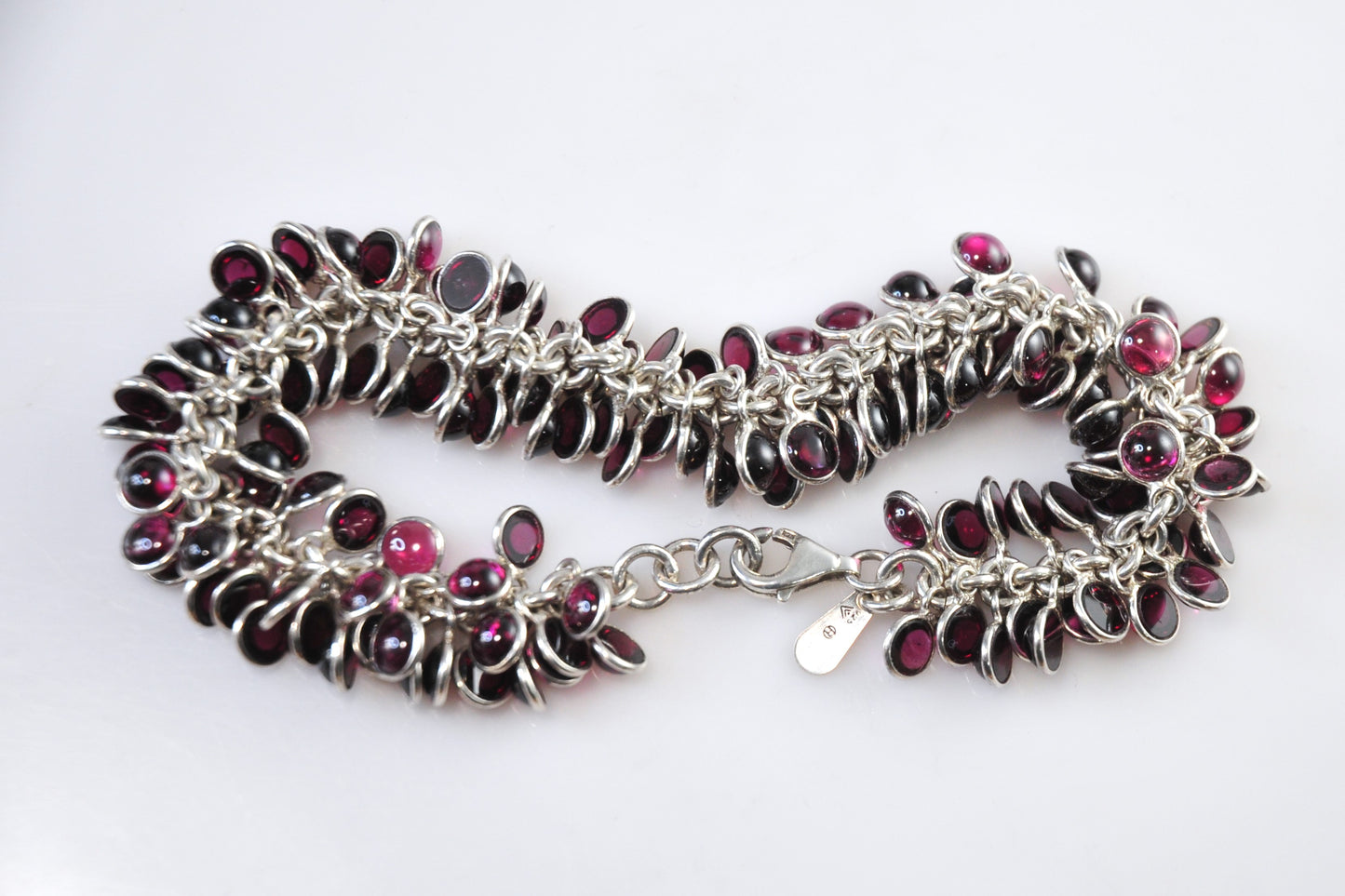 Silpada Sterling Silver Garnet Cha Cha Bracelet