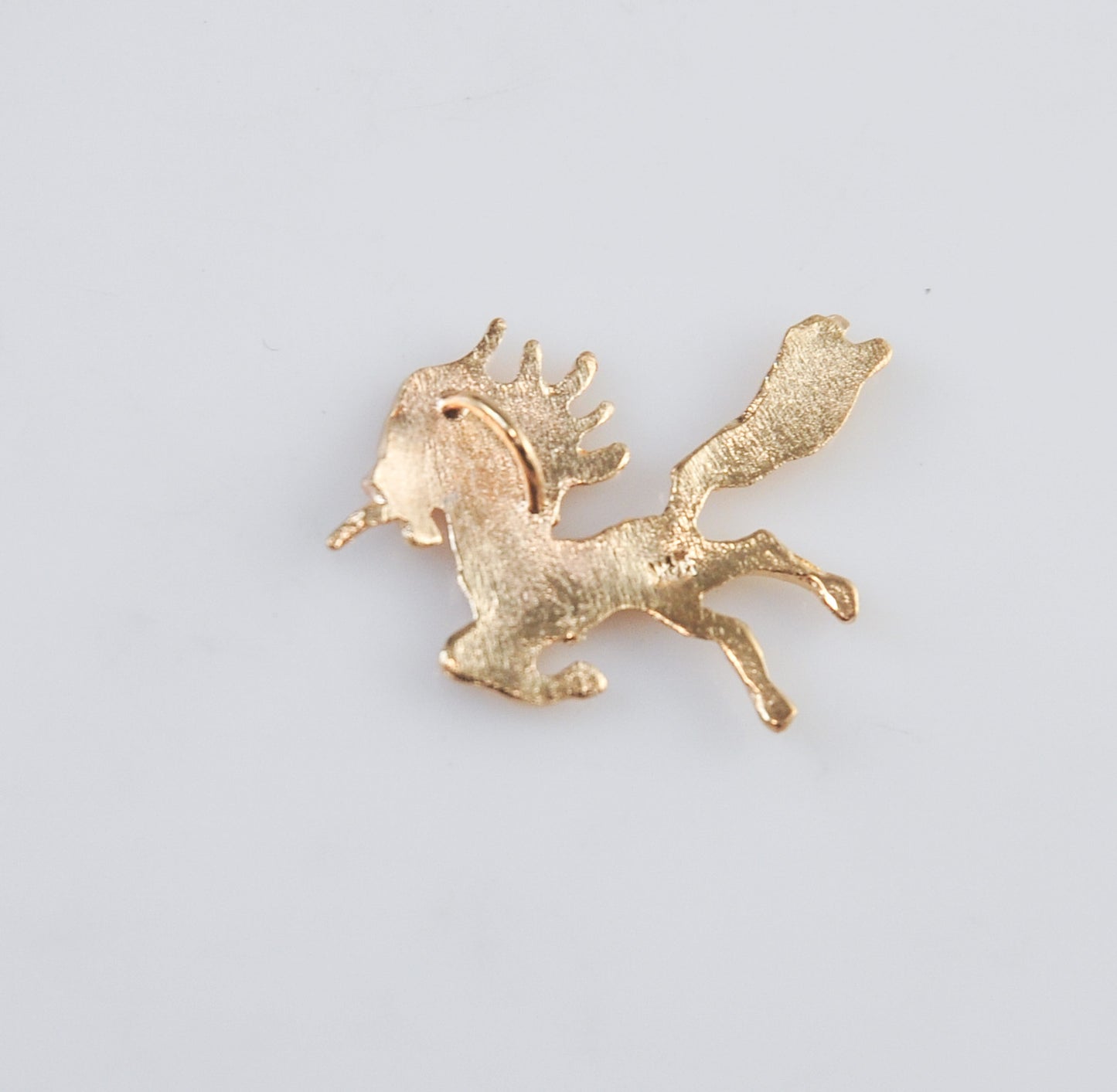 14K Gold Unicorn Charm Pendant